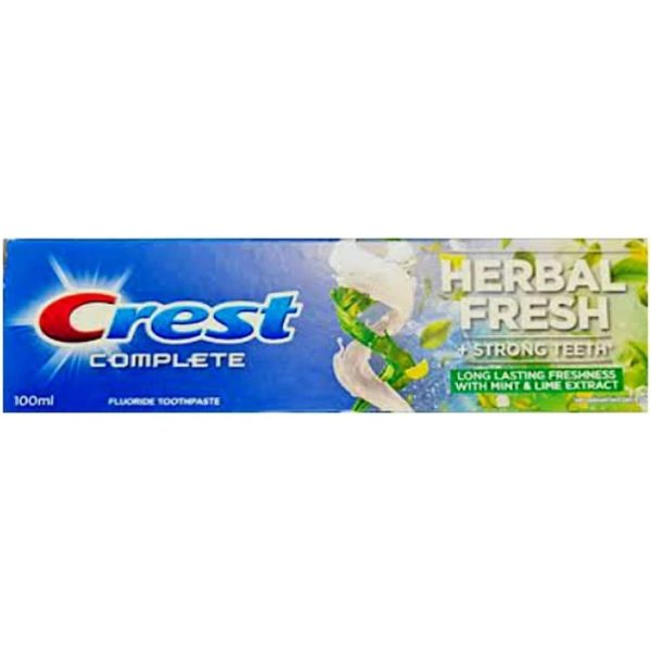 خمیر دندان کرست کامپلیت مدل HERBAL FRESH حجم 100 میل ا CREST COMPLETE HERBAL FRESH TOOTHPASTE